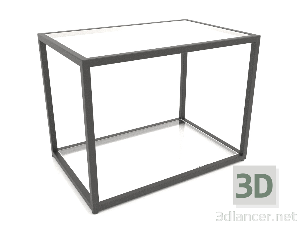 3D Modell Rechteckiger Couchtisch mit zwei Ebenen (GLAS, 60X40X44) - Vorschau