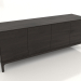 modello 3D Mobile TV FARGO 1600x450x600 mm (rovere wengé) - anteprima