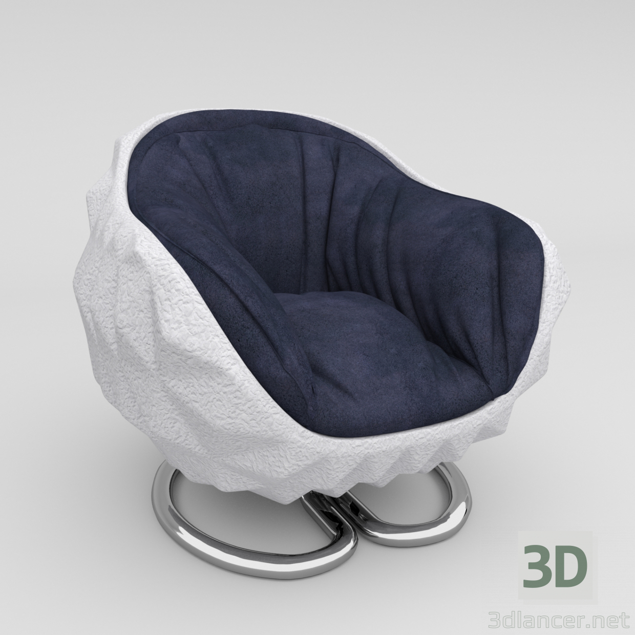 modello 3D di Poltrona Mines-Chair comprare - rendering