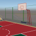 Cancha de Baloncesto 3D modelo Compro - render