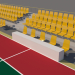 Cancha de Baloncesto 3D modelo Compro - render