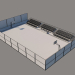 3d Basketball court model buy - render