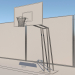 3d Basketball court model buy - render