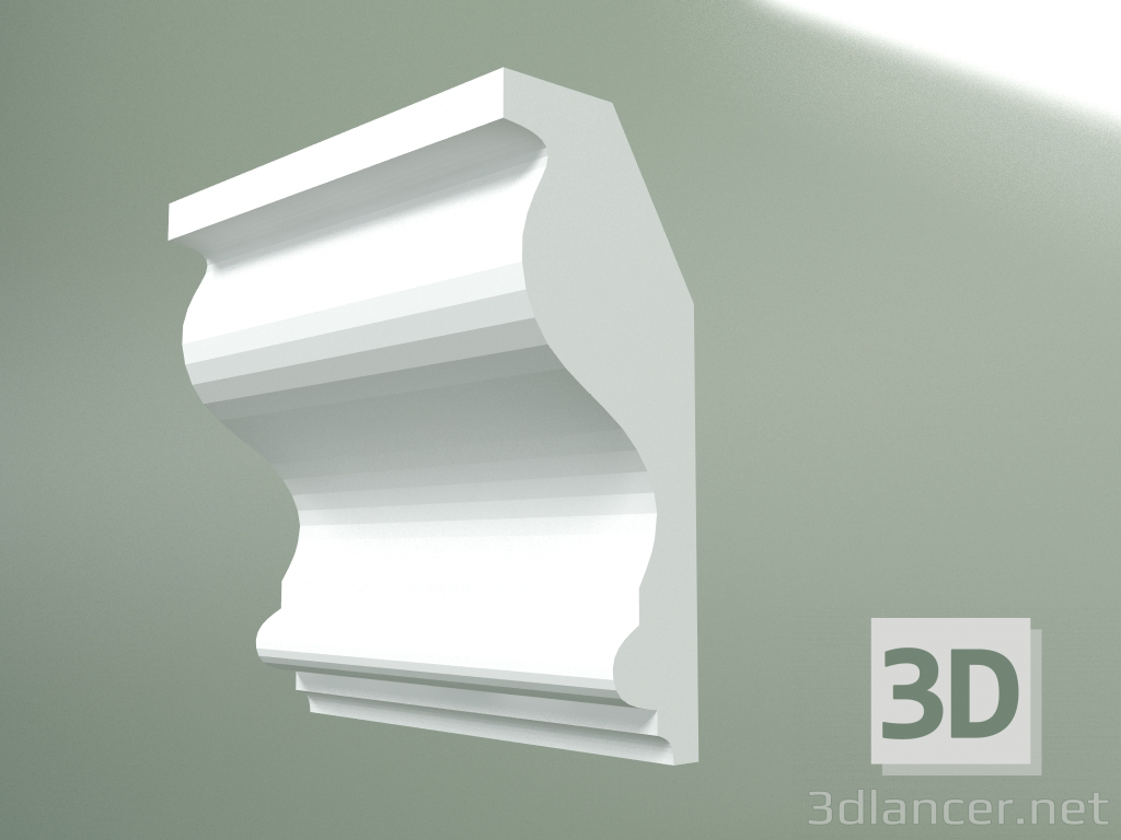 Modelo 3d Cornija de gesso (plinto de teto) KT140 - preview