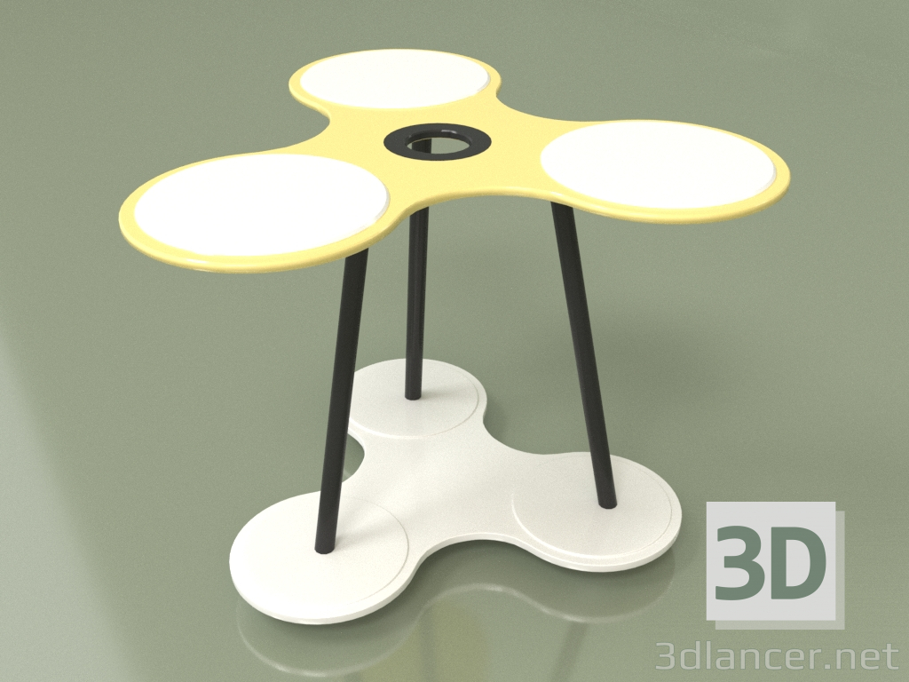 Modelo 3d Mesa giratória - preview