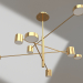 3d model Chandelier Mekli gold (07650-8.33) - preview