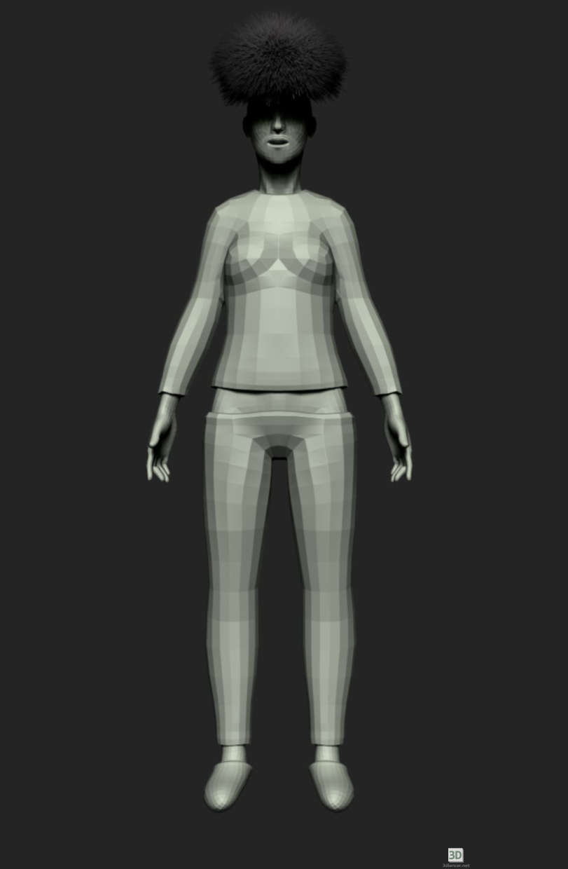 modèle 3D Femme - preview