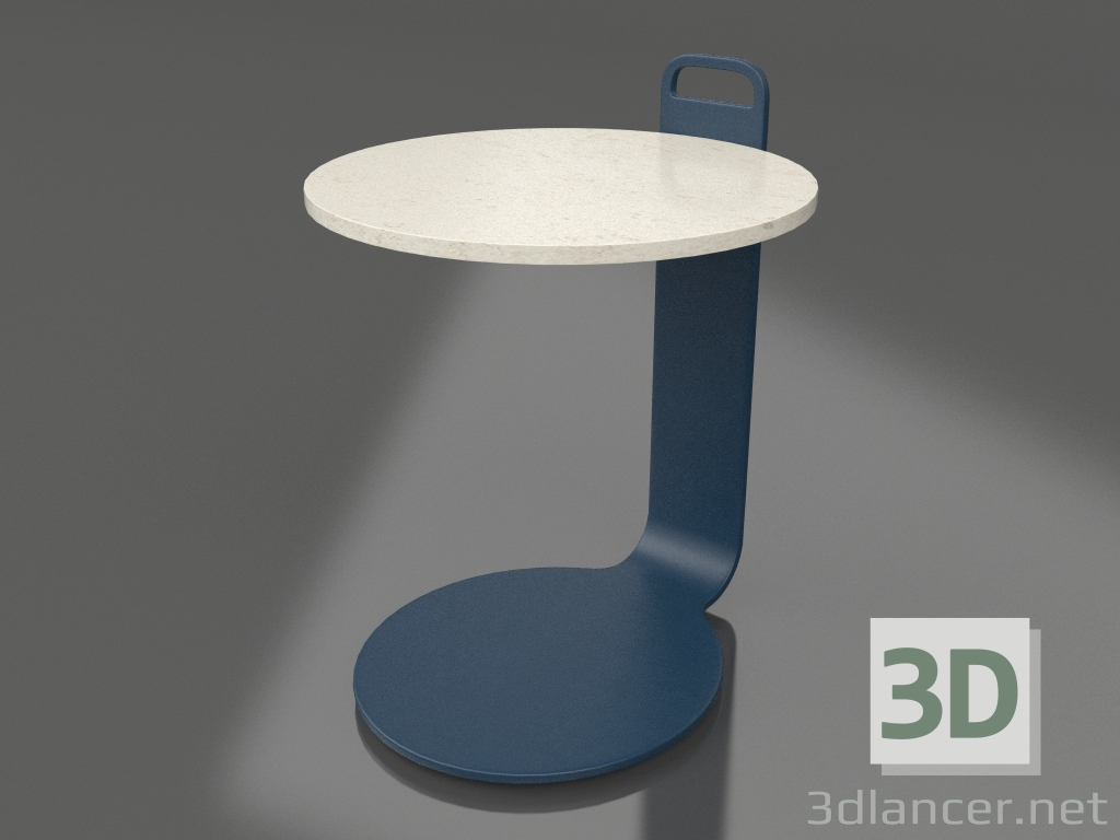 3D Modell Couchtisch Ø36 (Graublau, DEKTON Danae) - Vorschau