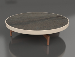 Round coffee table Ø90x22 (Sand, DEKTON Radium)