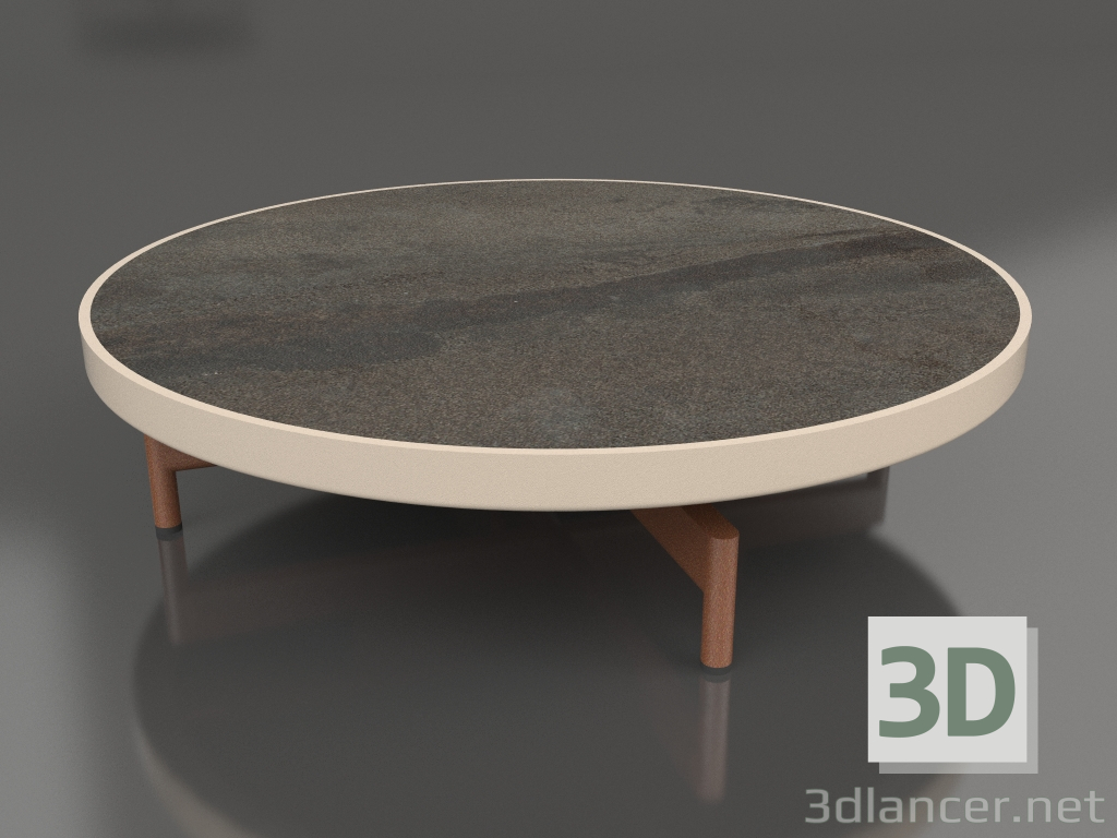 modèle 3D Table basse ronde Ø90x22 (Sable, DEKTON Radium) - preview