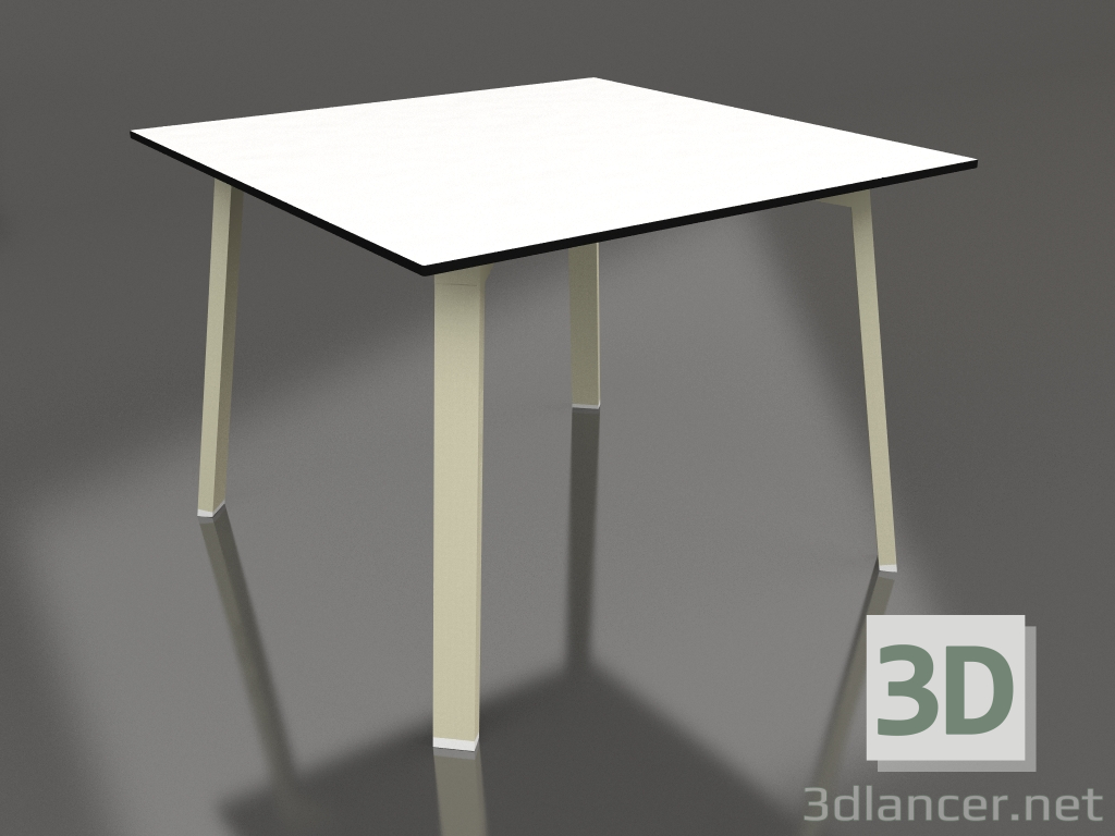 modello 3D Tavolo da pranzo 100 (Oro, Fenolico) - anteprima