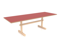 Mesa de jantar Gaspard 240 (Linóleo Vermelho)