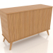 3d model Chest of drawers 4 1200x400x800 mm (natural oak) - preview