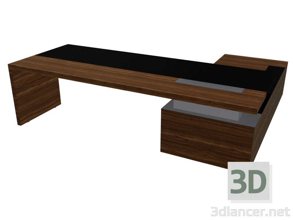 3d model Escritorio con pedestal Ceoo Schreibtische (2600H 2030) - vista previa