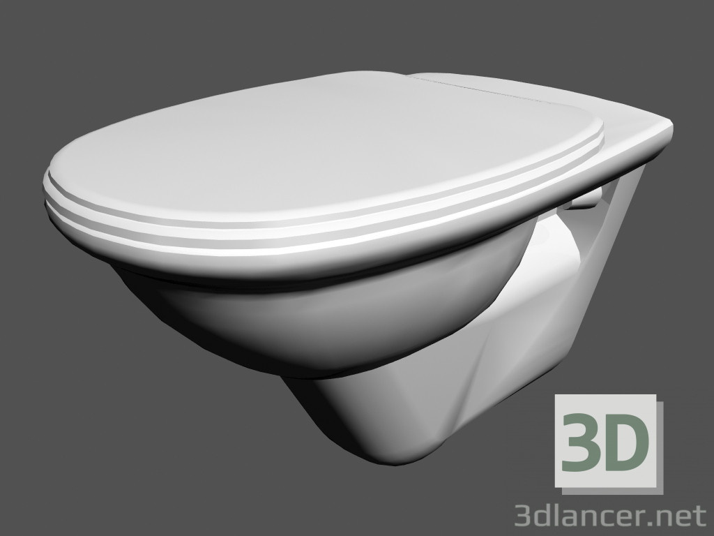 3d model Toilet bowl Wall-mounted l swing wc4 820405 - preview