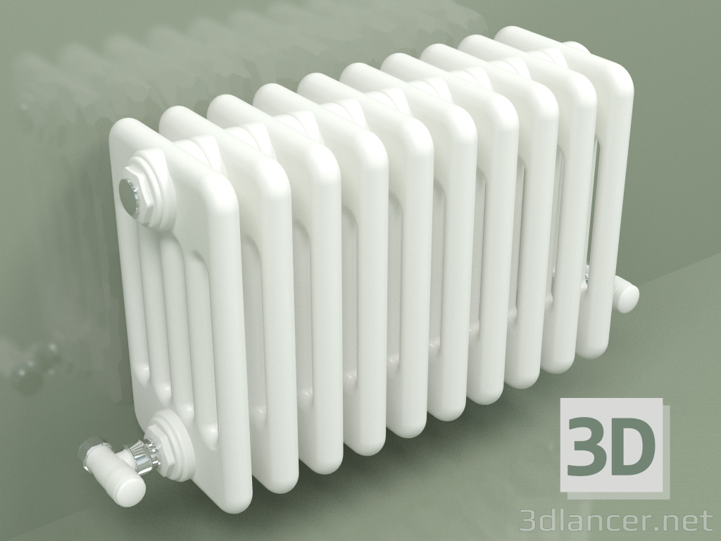 Modelo 3d Radiador TESI 5 (H 300 10EL, branco padrão) - preview