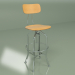 3d model Bar stool Toledo Wood (nickel, brown) - preview