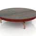 modèle 3D Table basse ronde Ø90x22 (Rouge vin, DEKTON Radium) - preview