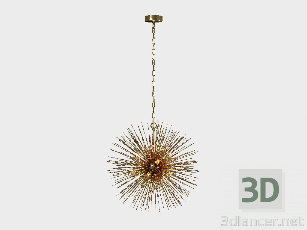 3d model Chandelier CHANDELIER LEONTYNE (CH106-18-BRS) - preview