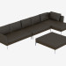 3d model Modular sofa Angolo 144 - preview