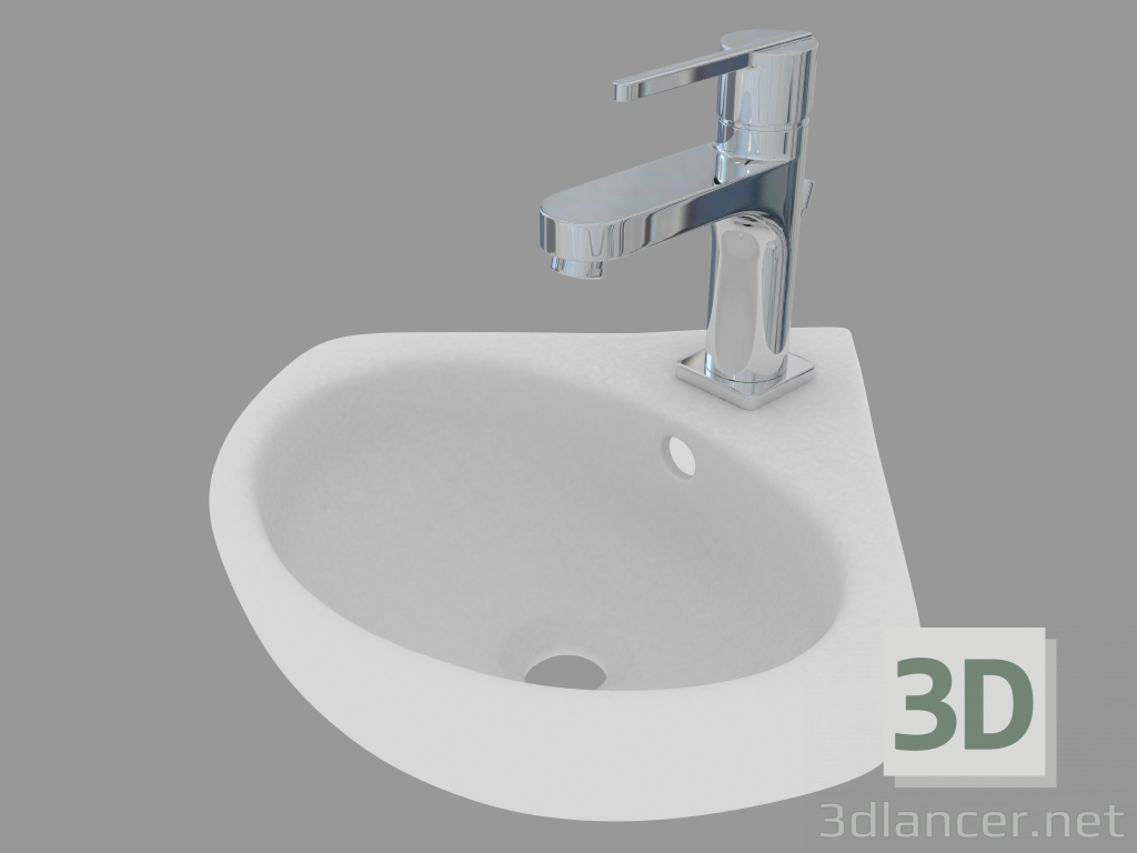 modello 3D Lavabo Corner Spark (M42735) - anteprima