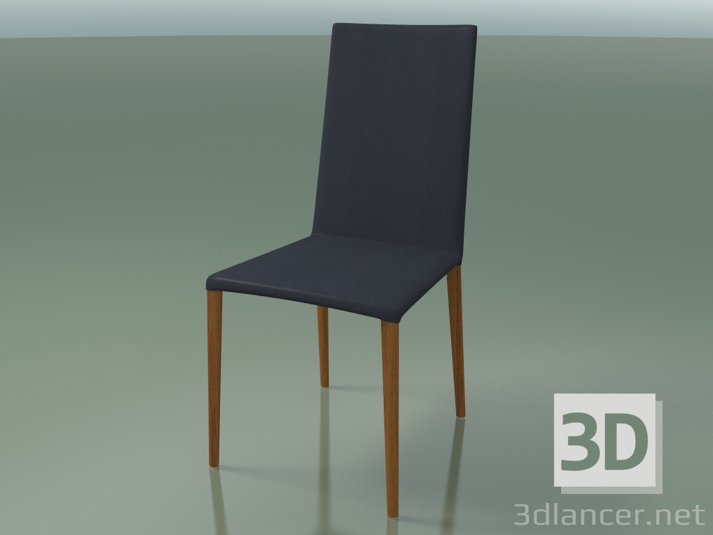 3d model Silla 1710 (H 96-97 cm, con tapicería de cuero, efecto teca L23) - vista previa