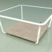 3D Modell Couchtisch 001 (Rippenglas, Metal Milk, Farsena Stone) - Vorschau