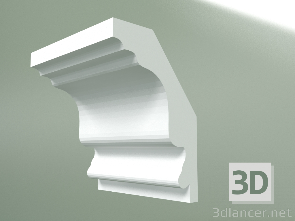 Modelo 3d Cornija de gesso (plinto de teto) KT142 - preview