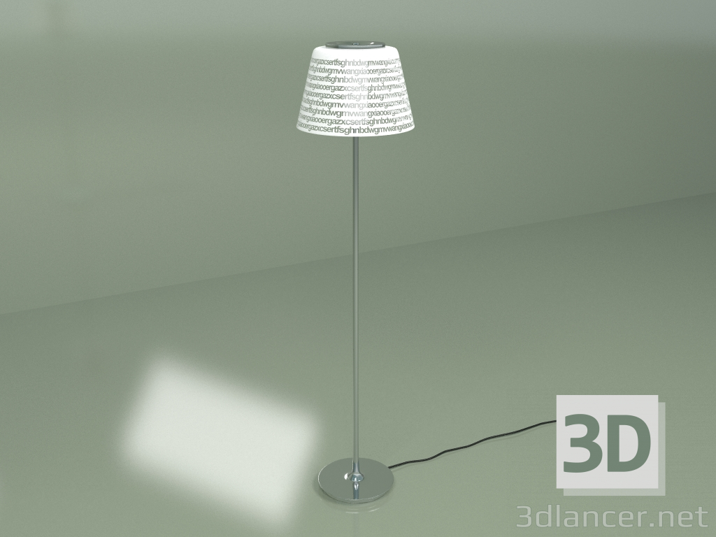 3D Modell Stehlampe ABC - Vorschau