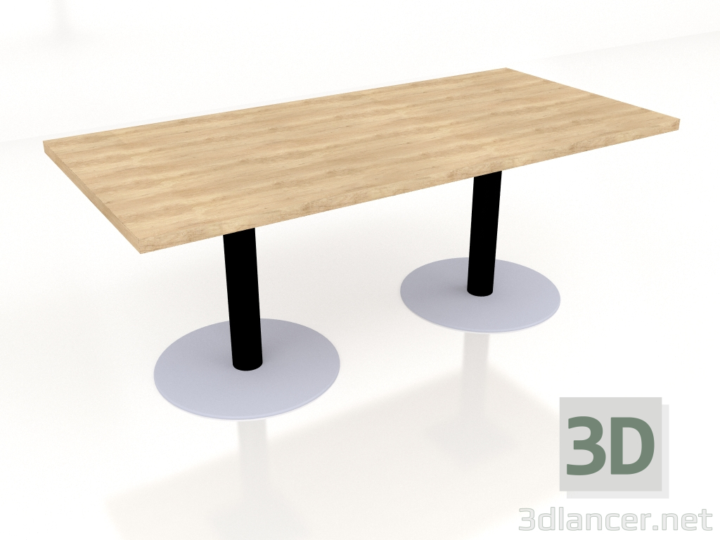 3D Modell Verhandlungstisch Quando Conference QS20 (1900x900) - Vorschau