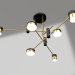 3d model Chandelier Milli black, bronze (07653-6) - preview