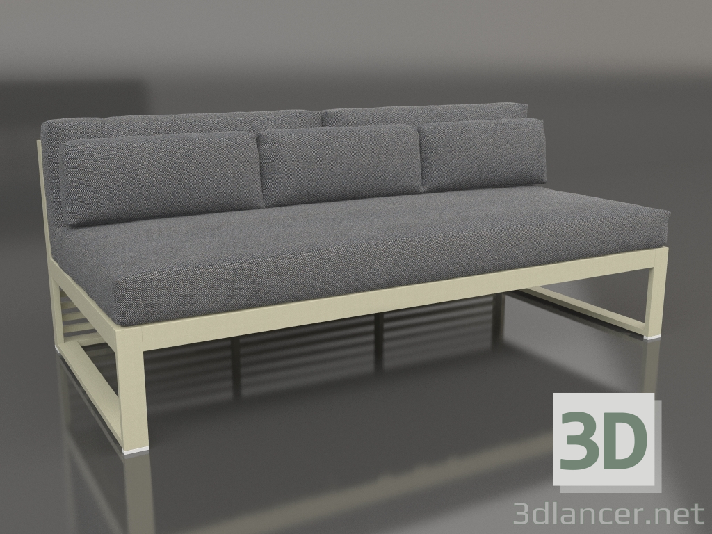 3d model Sofá modular, sección 4 (Oro) - vista previa