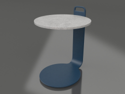 Table basse Ø36 (Gris bleu, DEKTON Kreta)