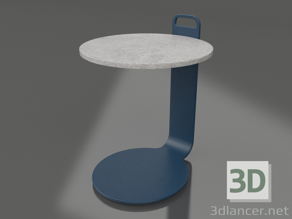 3d модель Стол кофейный Ø36 (Grey blue, DEKTON Kreta) – превью