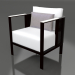 3d model Sillón club (negro) - vista previa