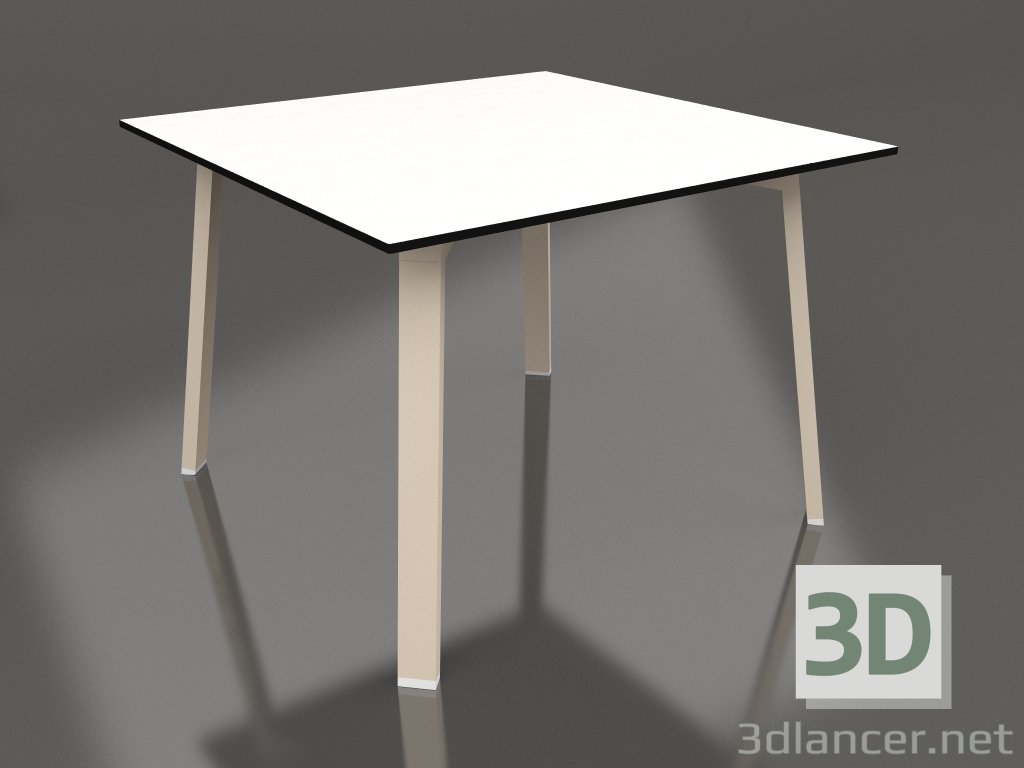 modello 3D Tavolo da pranzo 100 (Sabbia, Fenolico) - anteprima