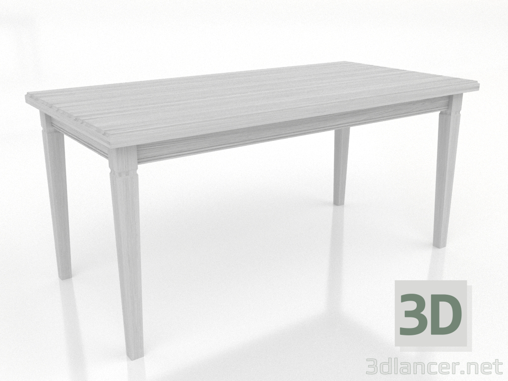 modello 3D Tavolo da pranzo 1600x800 mm (bianco RAL 9010) - anteprima modello 3D Tavolo da pranzo 1600x800 mm (bianco RAL 9010) - anteprima