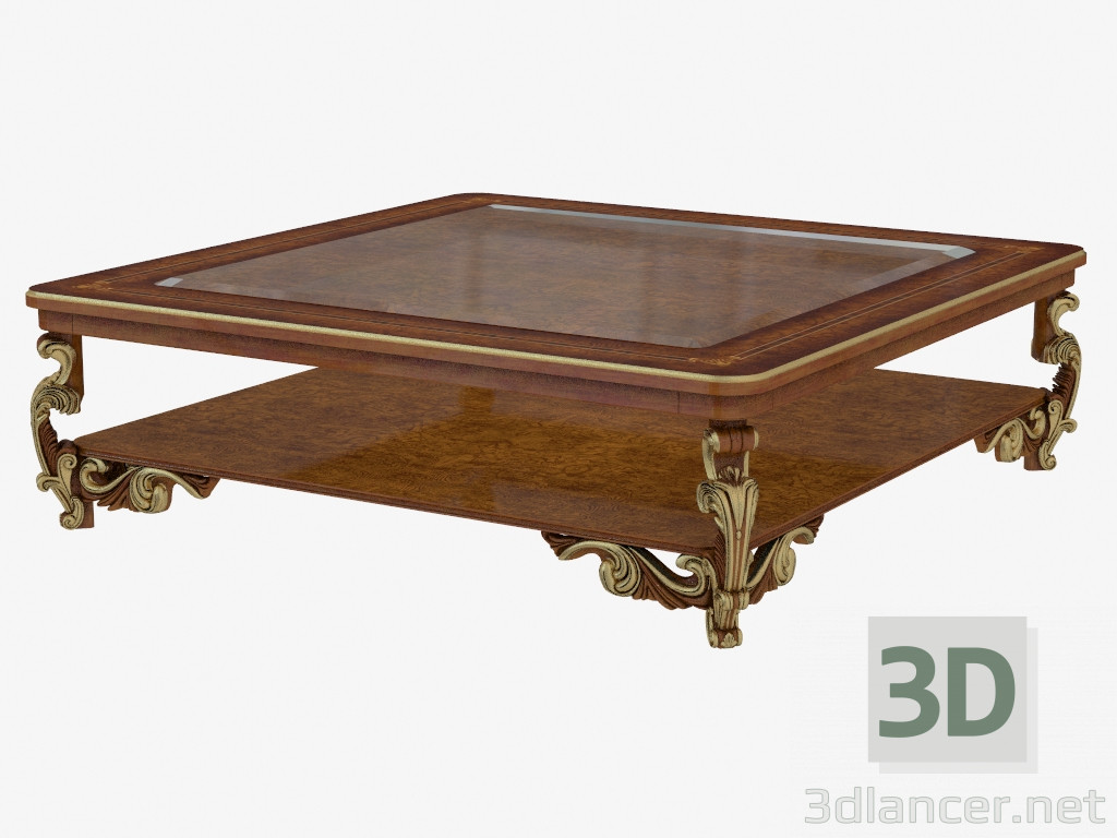 3d model Classical style coffee table 128 - preview