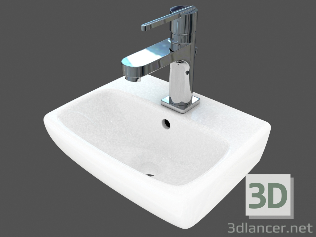 modello 3D Lavabo Nova Pro (M32137) - anteprima