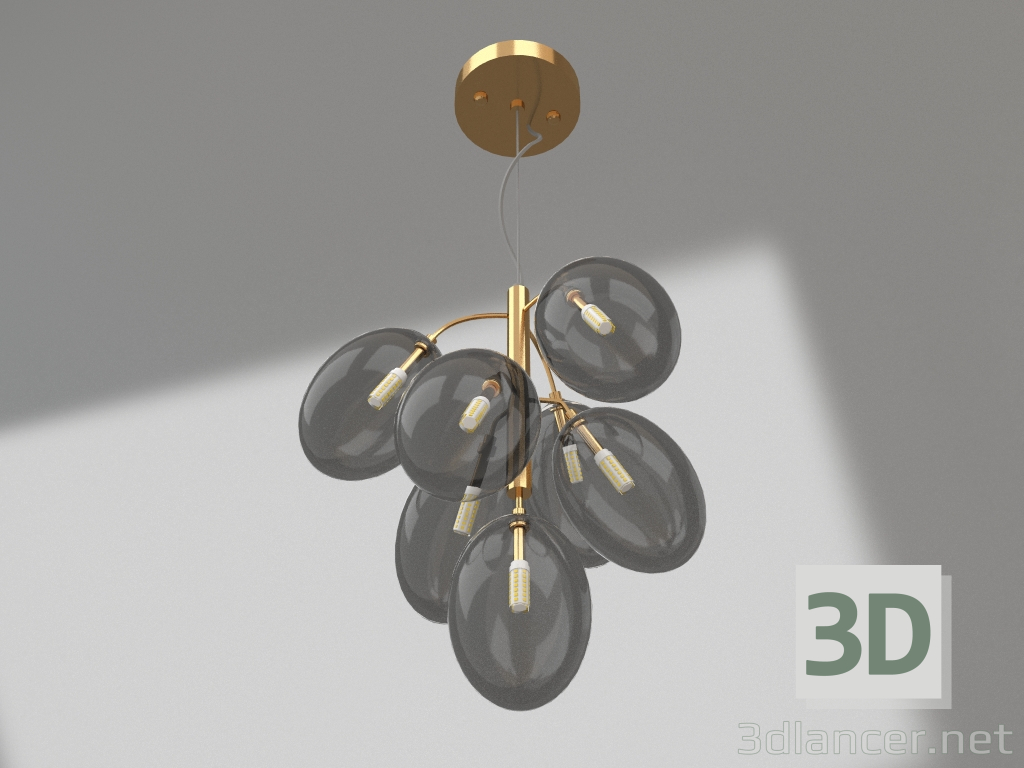 modèle 3D Lustre Amos (07654-7) - preview