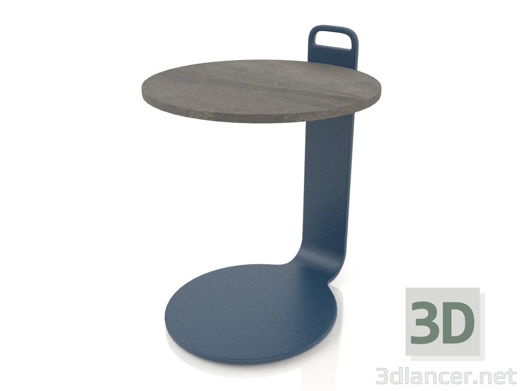 3d модель Стіл кавовий Ø36 (Grey blue, DEKTON Radium) – превью