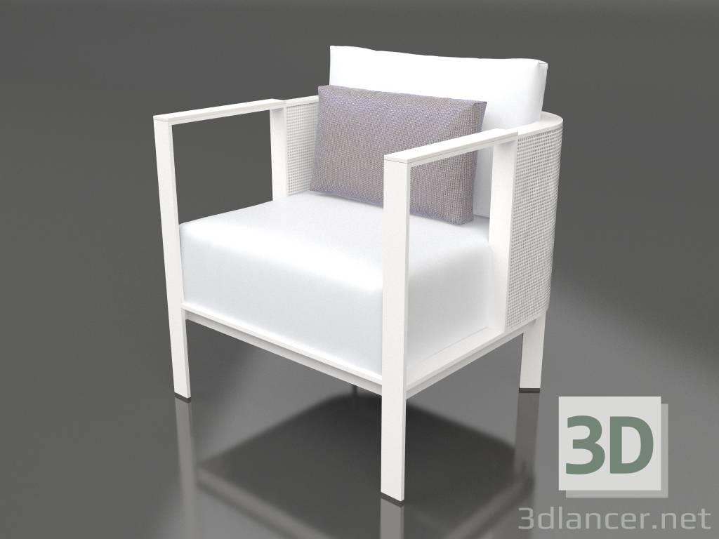 3d model Club chair (White) - preview