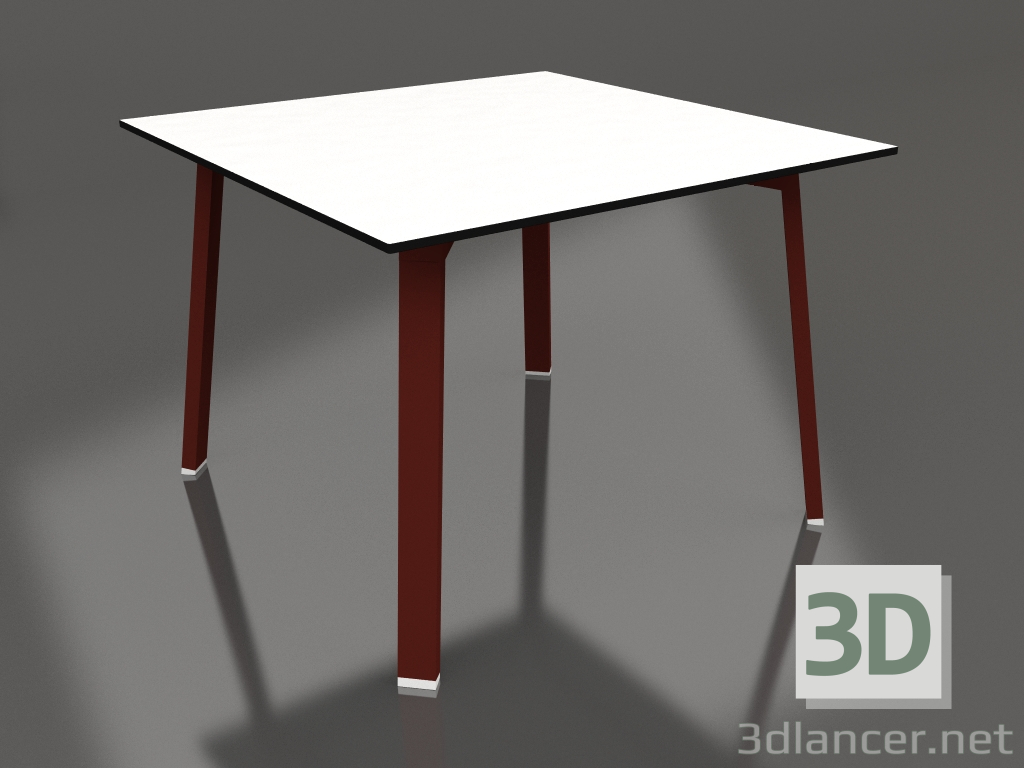 3d model Mesa de comedor 100 (Rojo vino, Fenólico) - vista previa