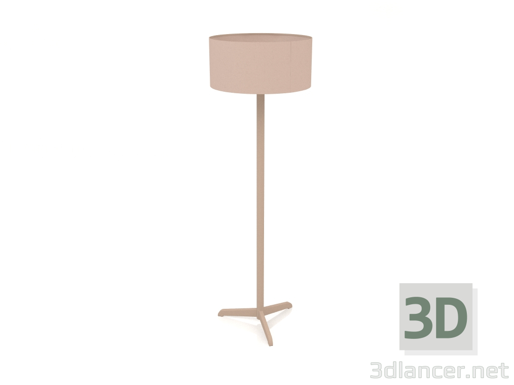 3d model Lámpara de pie Shelby (Taupe) - vista previa