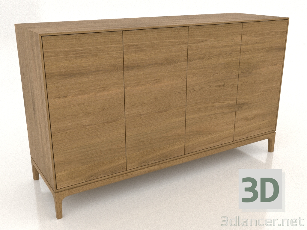 3D modeli TV sehpası FARGO 1600x500x950 mm (doğal meşe) - önizleme