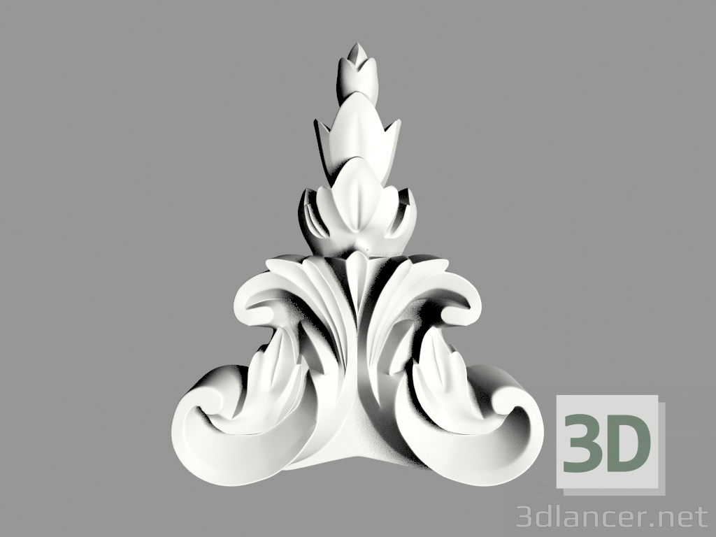 Modelo 3d Decoração de parede (Ф103) - preview