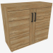 3D Modell Niedriger 2D-Schrank (TYP CNAK01) - Vorschau