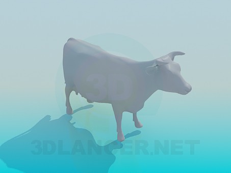 Modelo 3d Vaca - preview