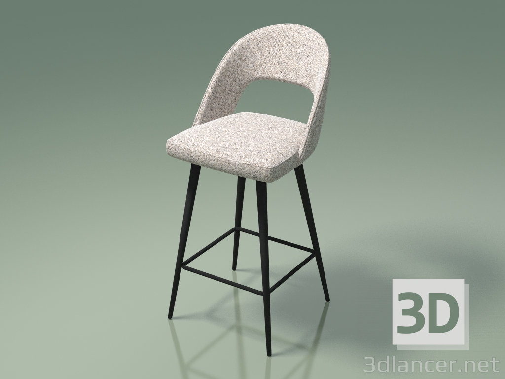 modello 3D Sedia da bar Taylor (112880, beige) - anteprima