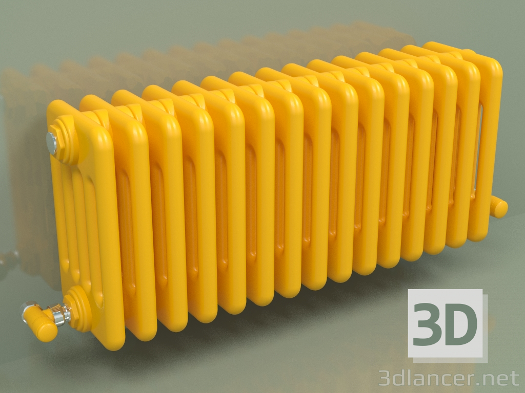 Modelo 3d Radiador TESI 5 (H 300 15EL, amarelo melão - RAL 1028) - preview